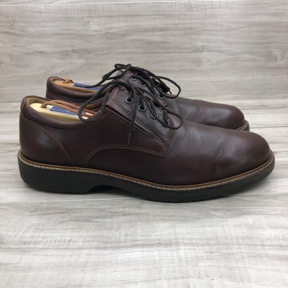 Ecco Shoes Mens 8 Brown Leather Derby Oxford Lace Up main image 9